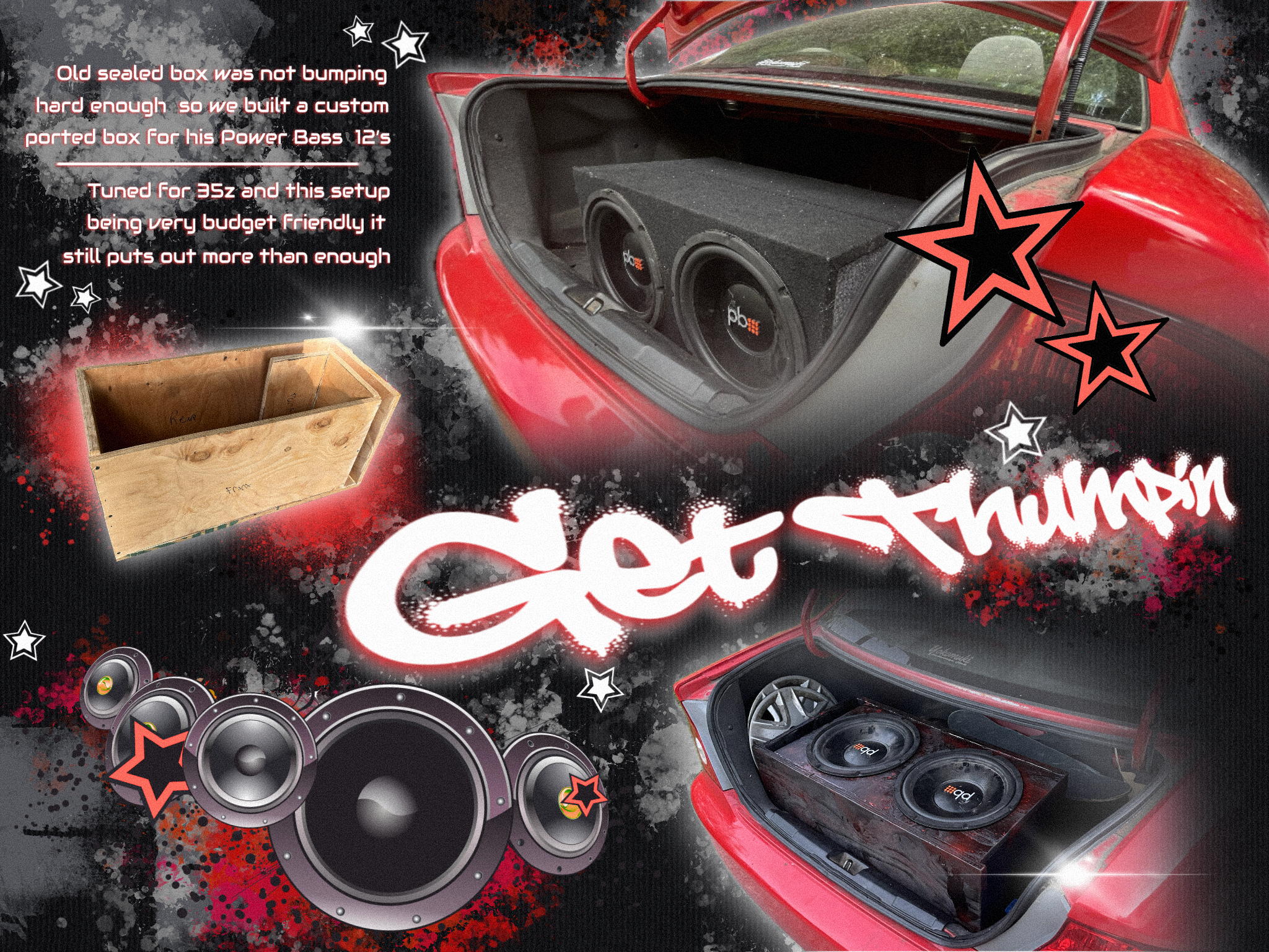 Audio installation work with subwoofer equipment